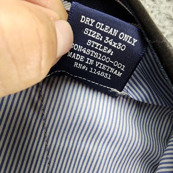 Construct Pants Mens 34x30 Black Stretch Mid Rise Dress *NWT* - Picture 14 of 15